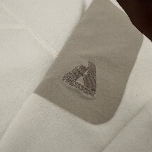 EDDIE BAUER Women’s First Ascent Polartec Jacket 1/4 Zip White Pullover Size Med - Picture 7 of 11